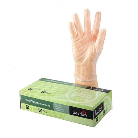 Bastion Vinyl L/P Clear Large Gloves