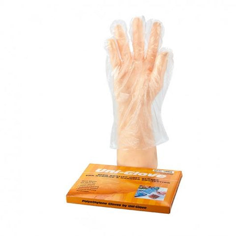 Bastion PE Clear Large Gloves